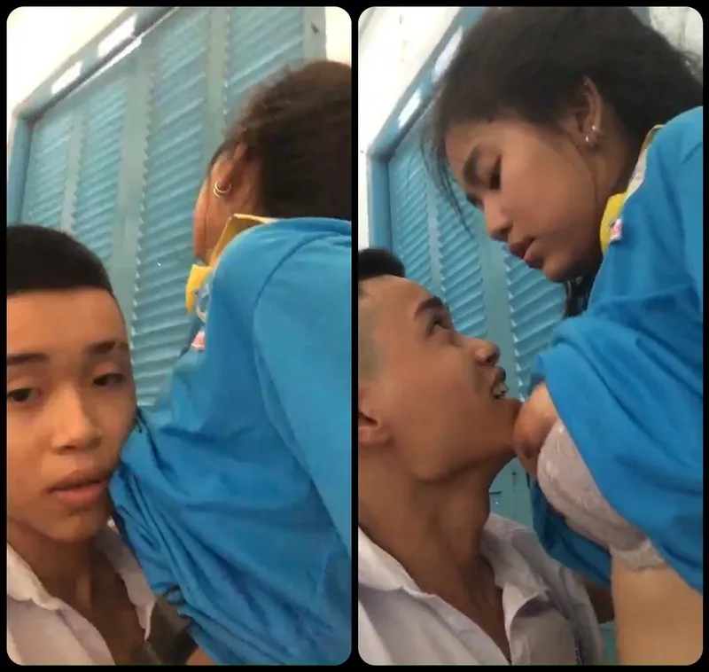2 em học sinh xxx trong lớp học